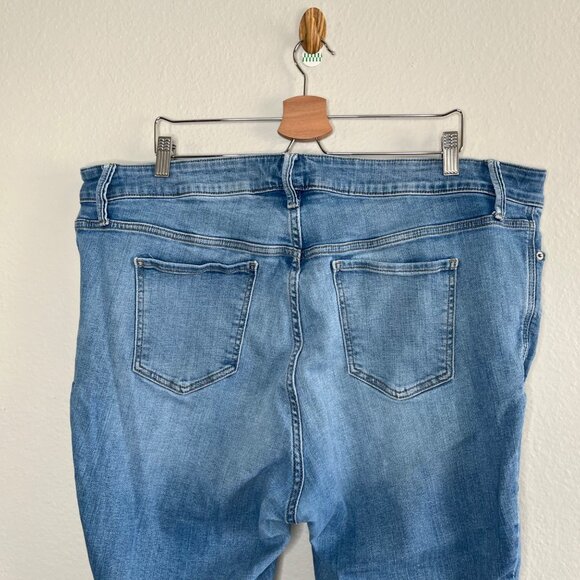 Old Navy Rockstar Super Skinny High-Rise Blue Denim Jeans Plus Size 22 - Picture 3 of 11